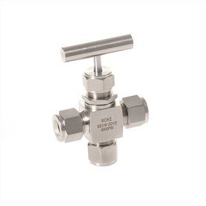 Hamlet Style SS316 دو درز OD6 3 سوزن سوپاپ 6000PSI